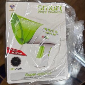 2 New in box voice changers. 1 Orange and 1 Blue. Kids age 3 +Batteries included